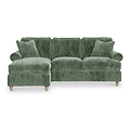 Alfie Chaise Sofa in Moss Green by Roseland Furniture