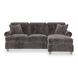Alfie RH Chaise Sofa Espresso from Roseland Furniture
