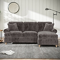 Alfie RH Chaise Sofa Espresso from Roseland Furniture