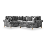 Alfie Charcoal Corner Sofa from Roseland Furniture