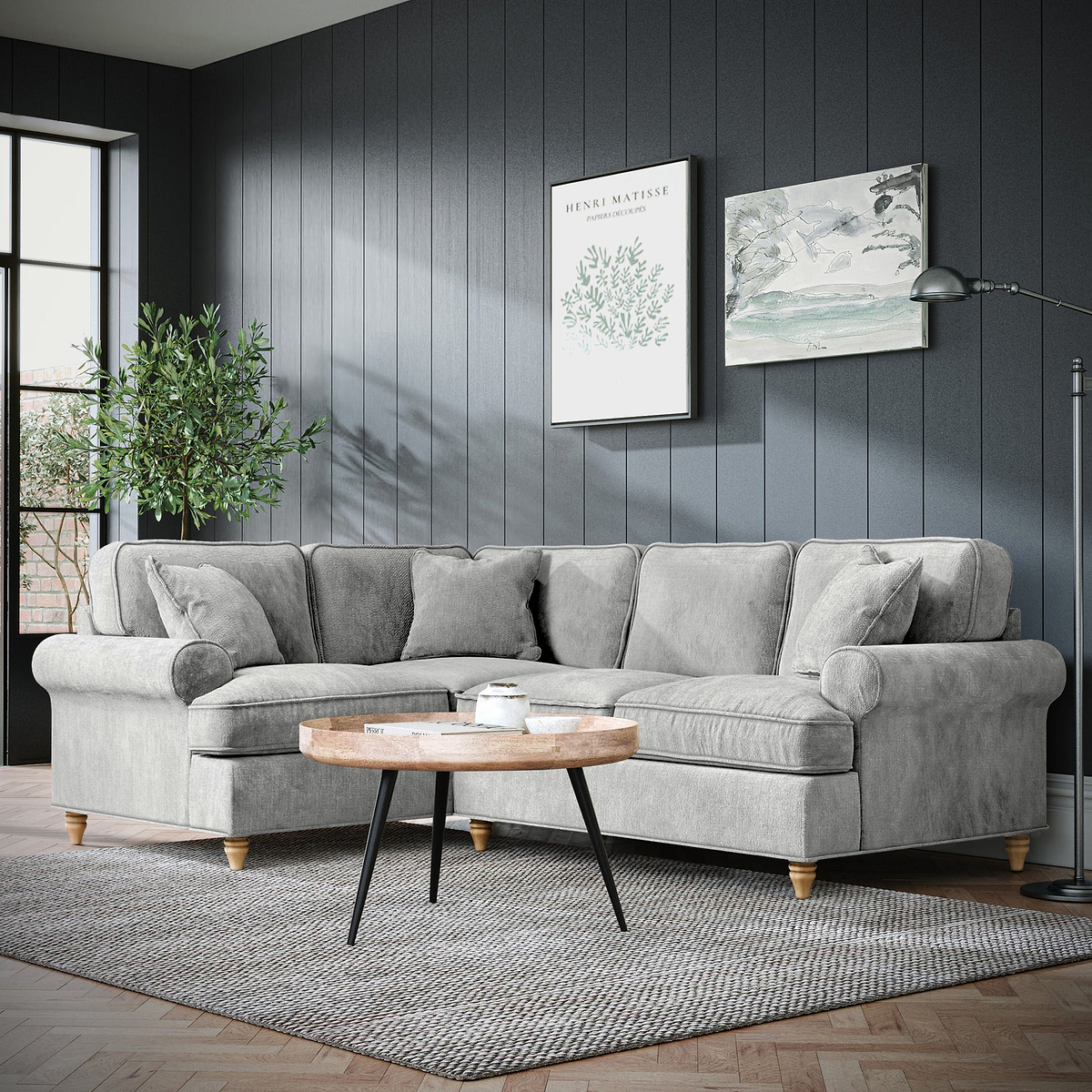 Alfie Ice Corner Sofa from Roseland Furniture