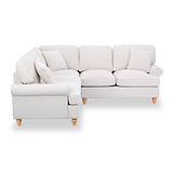 Alfie Woven Cream Large Corner Sofa from Roseland Furniture