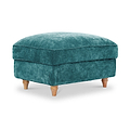 Alfie XL Footstool Emerald from Roseland Furniture