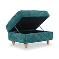 Alfie XL Footstool Emerald from Roseland Furniture