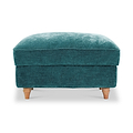 Alfie XL Footstool Emerald from Roseland Furniture