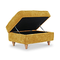 Alfie XL Footstool Gold from Roseland Furniture