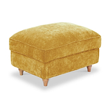 Alfie XL Footstool Gold from Roseland Furniture