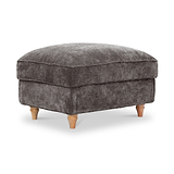 Alfie XL Footstool Espresso from Roseland Furniture