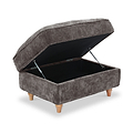 Alfie XL Footstool Espresso from Roseland Furniture