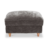 Alfie XL Footstool Espresso from Roseland Furniture