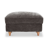 Alfie XL Footstool Espresso from Roseland Furniture