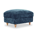 Alfie XL Footstool Navy from Roseland Furniture