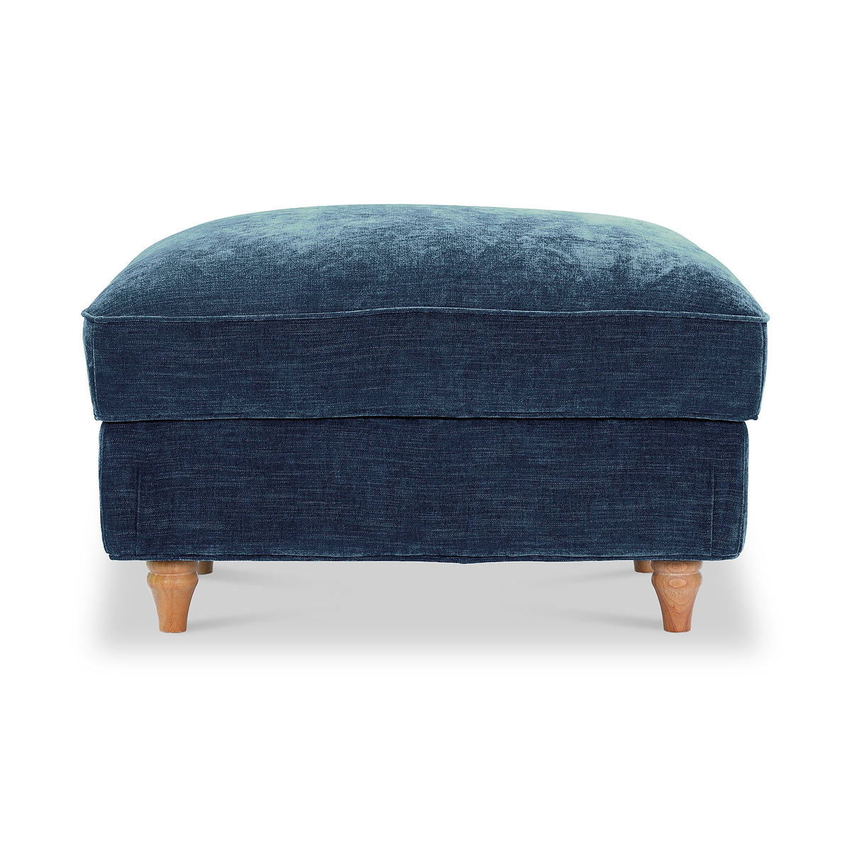 Alfie XL Footstool Navy from Roseland Furniture