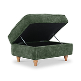 Alfie XL Footstool Moss Green from Roseland Furniture