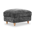 Alfie XL Footstool Charcoal from Roseland Furniture