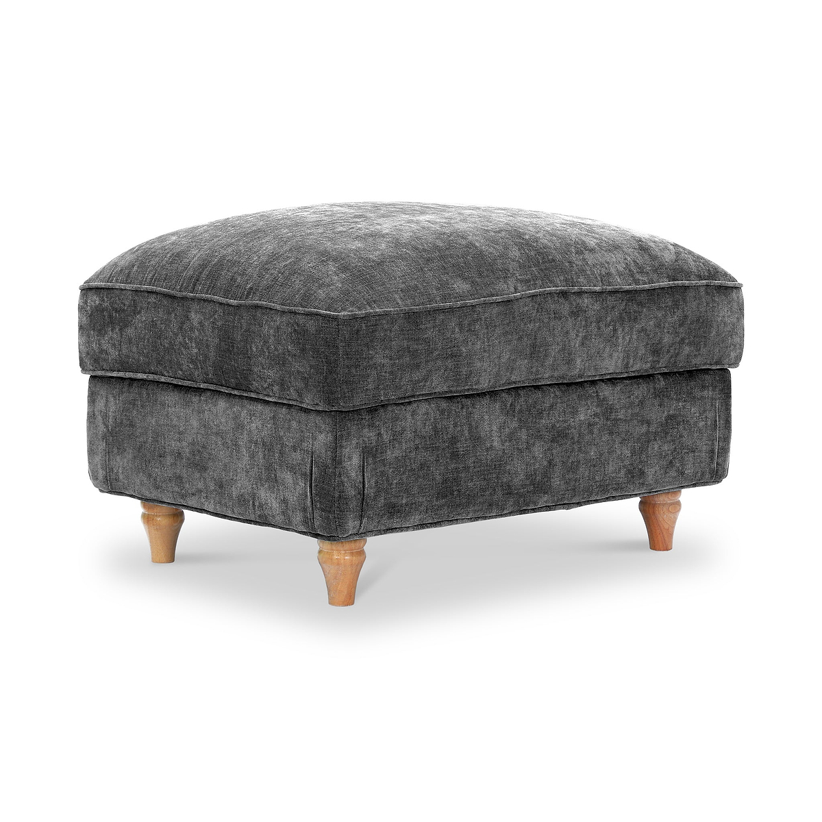 Alfie XL Footstool Charcoal from Roseland Furniture