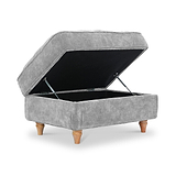 Alfie XL Footstool Ice from Roseland Furniture