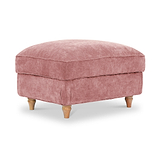Alfie XL Footstool Blush from Roseland Furniture