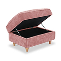 Alfie XL Footstool Blush from Roseland Furniture