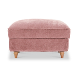Alfie XL Footstool Blush from Roseland Furniture