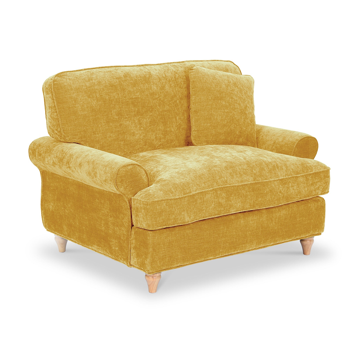 Alfie Snuggle Chair Gold from Roseland Furniture