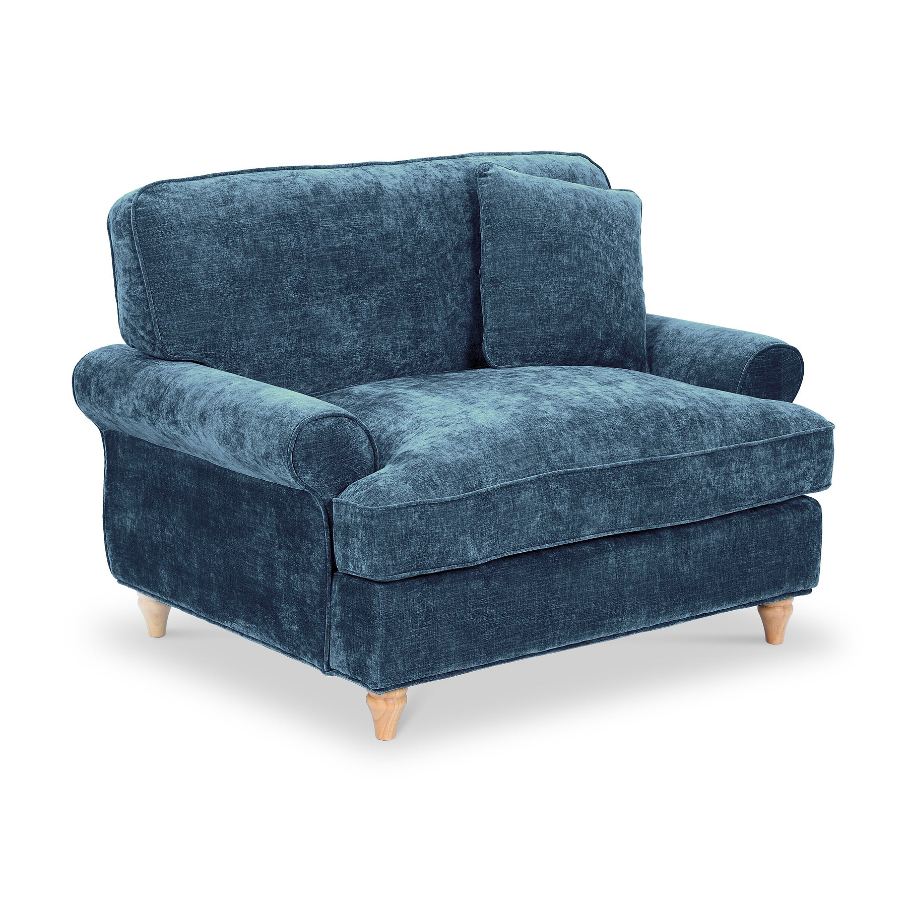 Alfie Snuggle Chair Navy from Roseland Furniture
