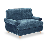 Alfie Snuggle Chair Navy from Roseland Furniture