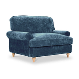 Alfie Snuggle Chair Navy from Roseland Furniture