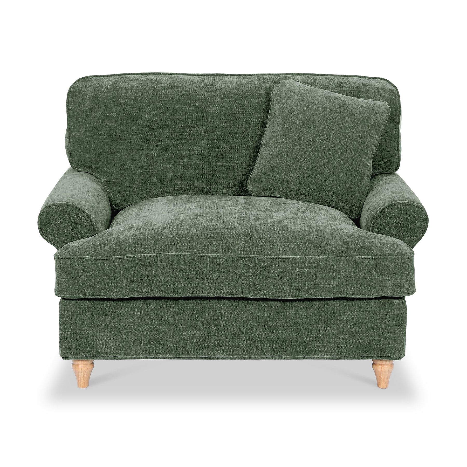 Alfie Snuggle Chair Moss Green from Roseland Furniture