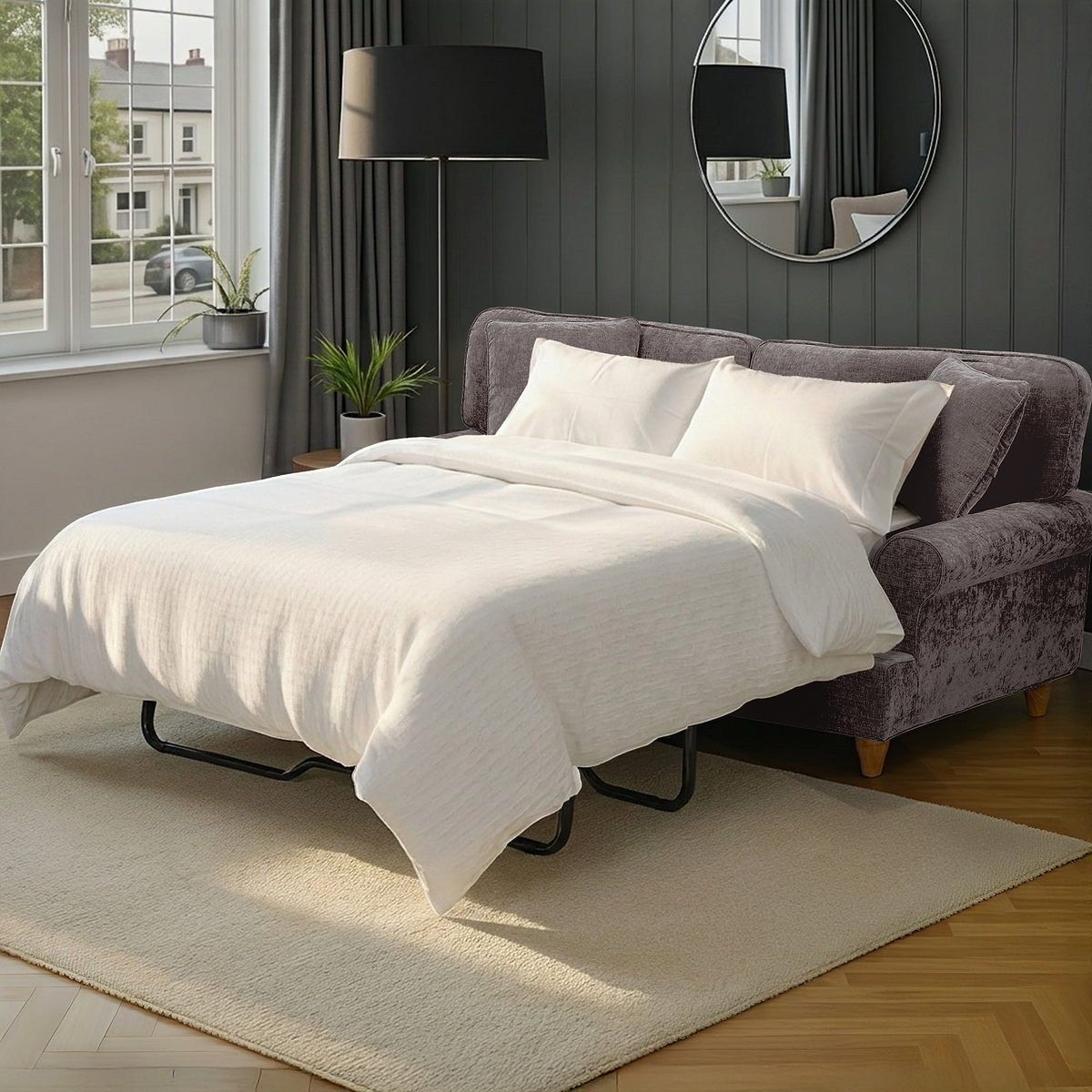 Alfie Sofa Bed Espresso from Roseland Furniture