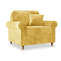 Archie Gold Armchair Seater Sofa from Roseland Furniture