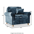 Archie Armchair Navy from Roseland Furniture