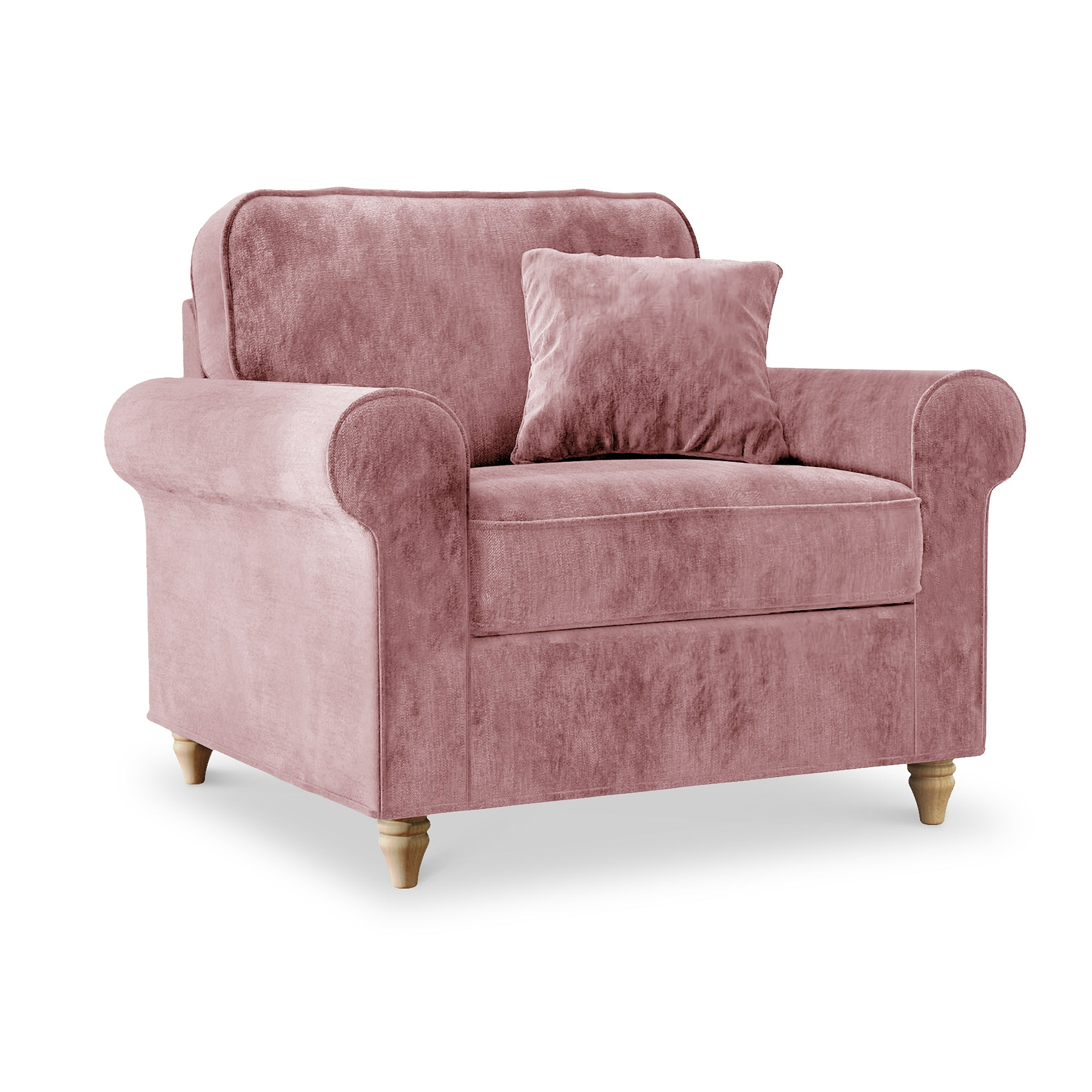 Archie Blush Armchair Seater Sofa from Roseland Furniture