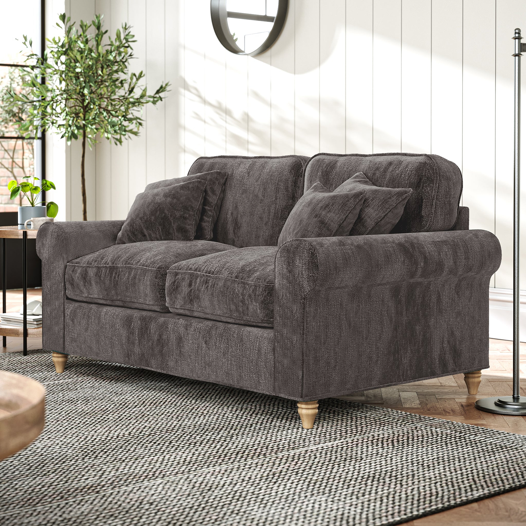 Archie 2 Seat Sofa Espresso from Roseland Furniture