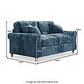 Archie 2 Seat Sofa Navy from Roseland Furniture