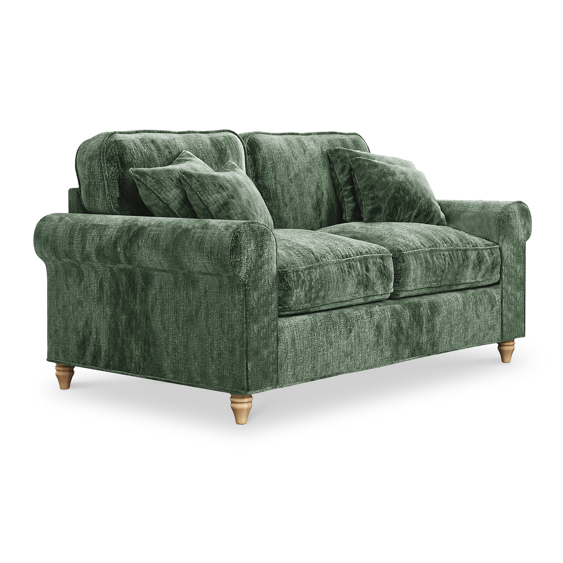 Archie Moss Green 2 Seater Sofa from Roseland Furniture