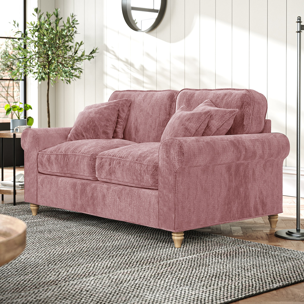 Archie Blush 2 Seater Sofa from Roseland Furniture