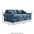 Archie 3 Seat Sofa Navy from Roseland Furniture