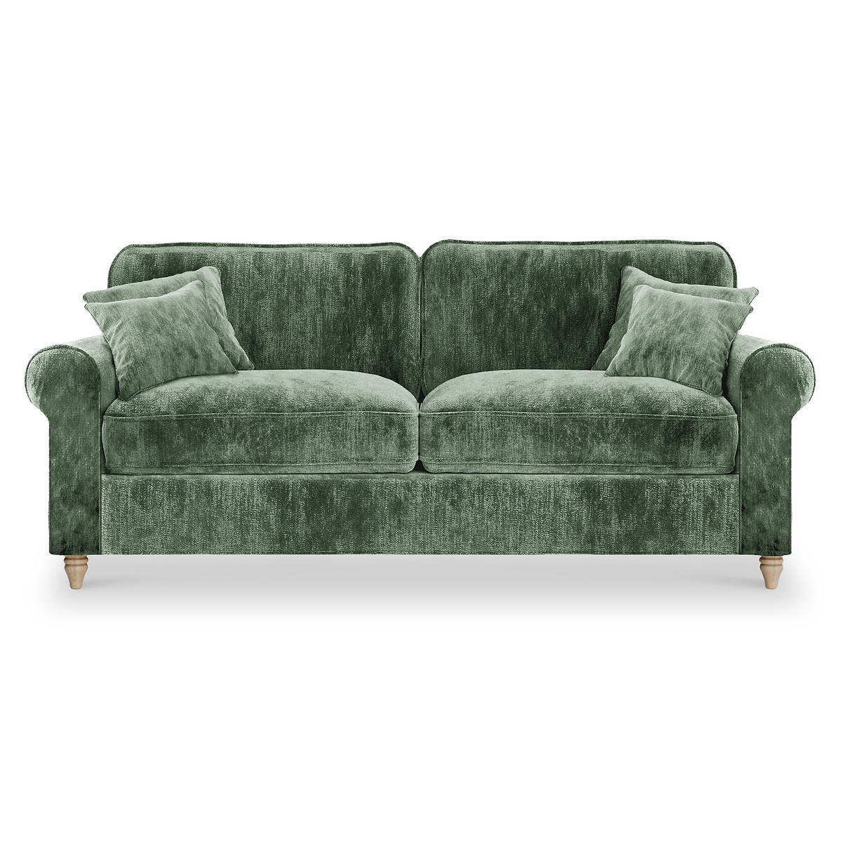Archie Moss Green 3 Seater Sofa from Roseland Furniture