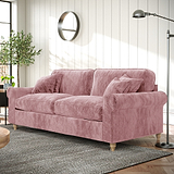 Archie 3 Seat Sofa Blush from Roseland Furniture