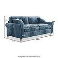 Archie 4 Seat Sofa Navy from Roseland Furniture