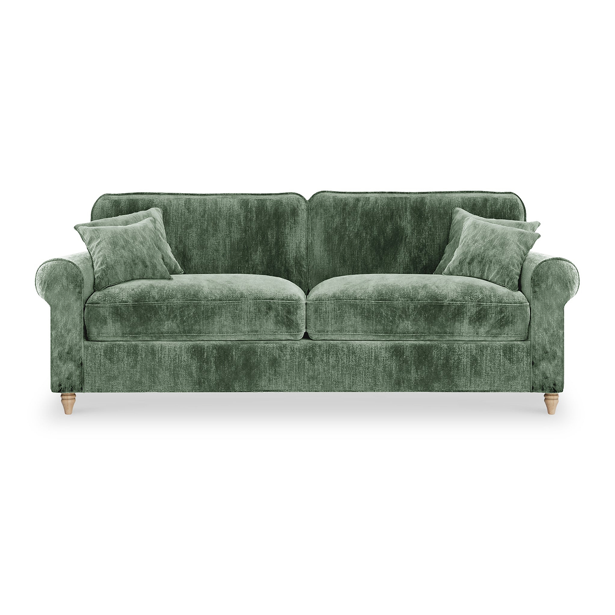 Archie Moss Green 4 Seater Sofa from Roseland Furniture