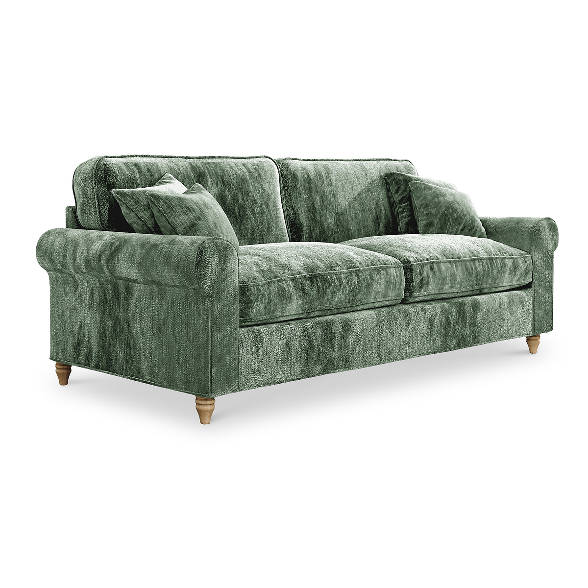 Archie 4 Seat Sofa Moss Green from Roseland Furniture