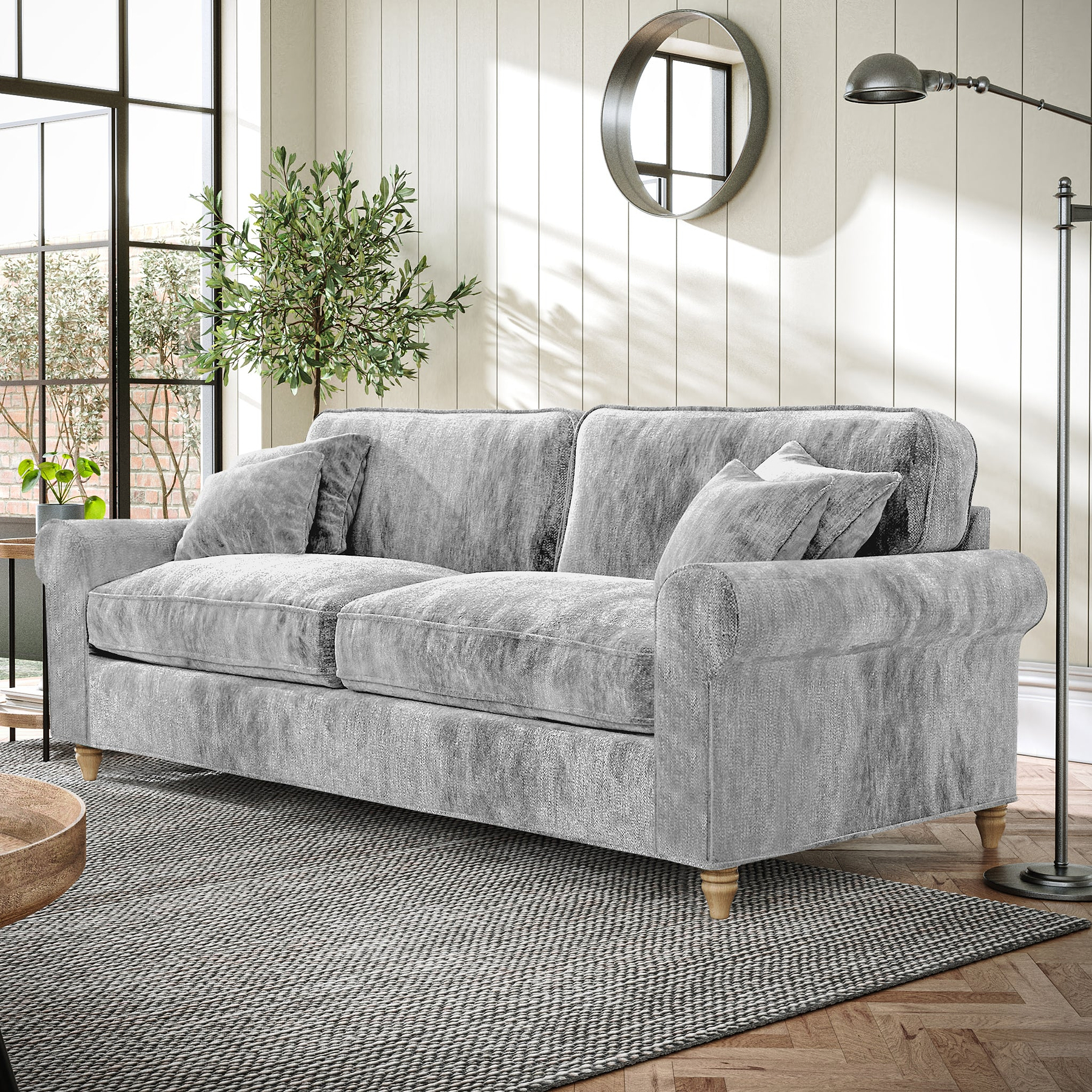 Archie 4 Seat Sofa Ice from Roseland Furniture