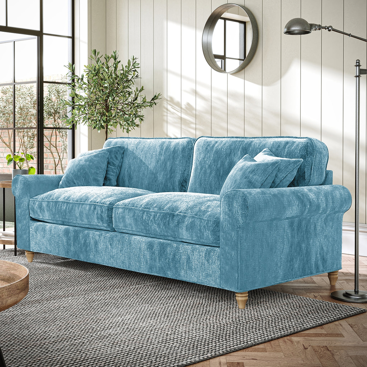 Archie 4 Seat Sofa Lagoon from Roseland Furniture