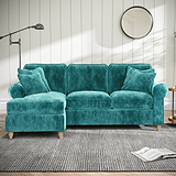 Archie Chaise Sofa LH Emerald from Roseland Furniture