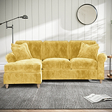 Archie Chaise Sofa LH Gold from Roseland Furniture