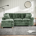 Archie Chaise Sofa LH Moss Green from Roseland Furniture