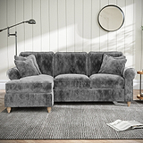 Archie Chaise Sofa LH Charcoal from Roseland Furniture