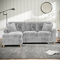 Archie Chaise Sofa LH Ice from Roseland Furniture
